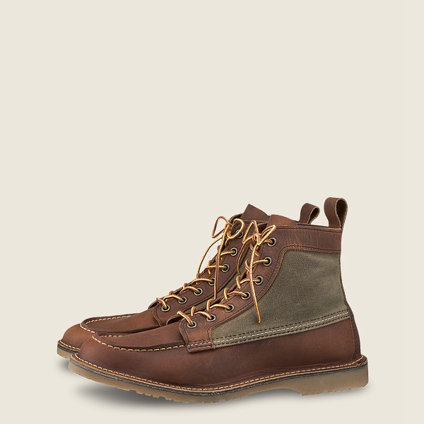 Bottes Red Wing Heritage - Weekender Toile Moc - 6-Inchr Rough & Tough Cuir - Marron - Homme 547TVXC